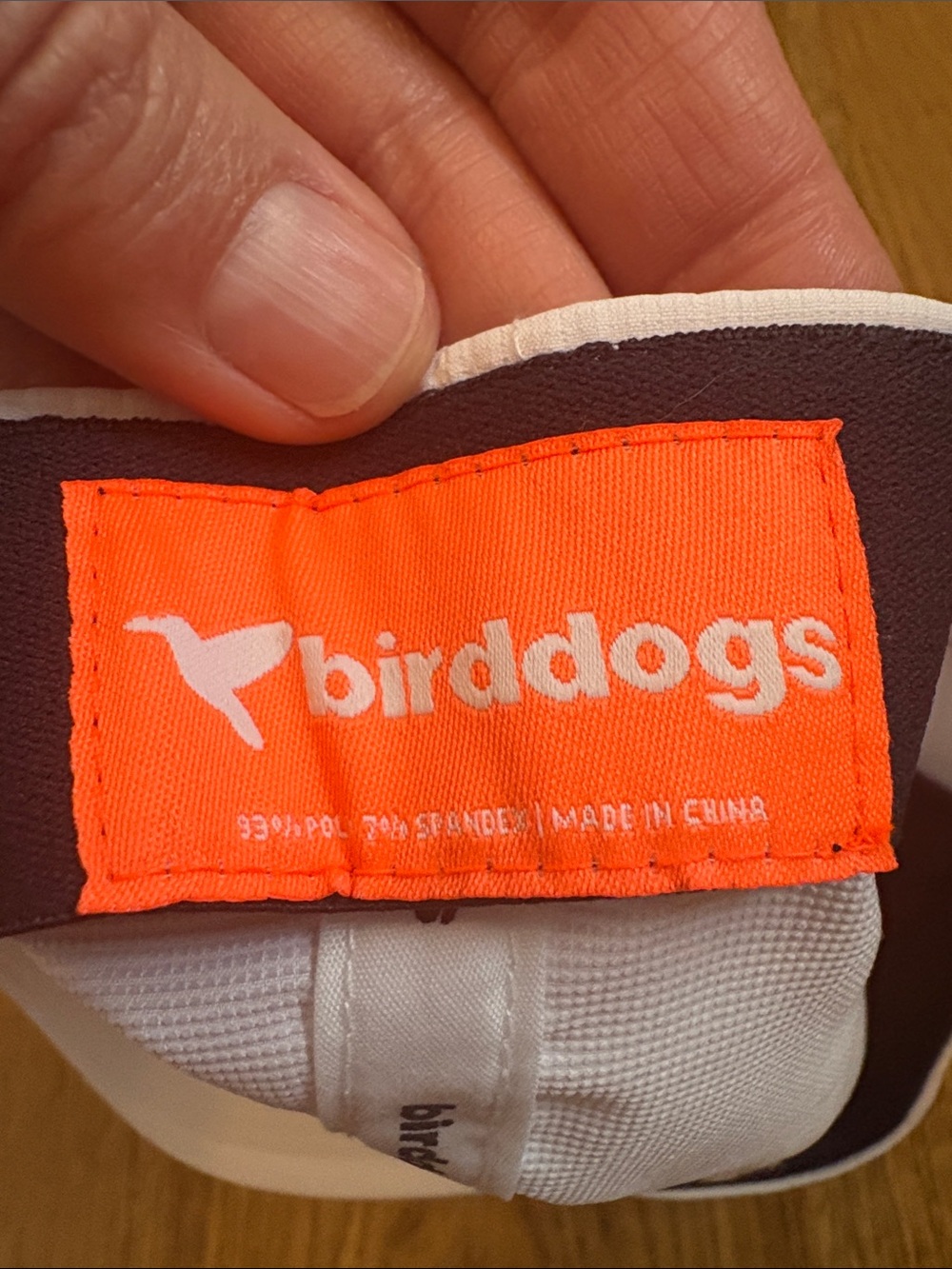 Birddog White Athletic Hat with Adjustable Strap - Picture 3 of 4